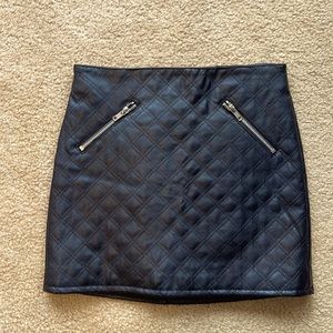 H and M leather skirt size 2